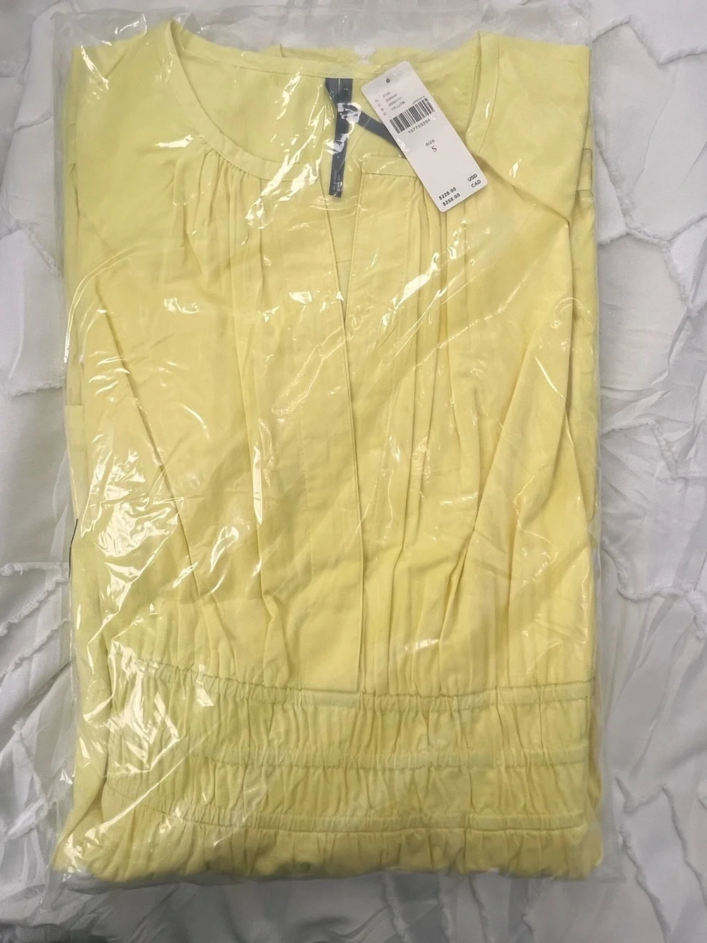 Anthropologie Somerset Short Sleeve Deco Embroidered Maxi Dress Honey Dew Yellow